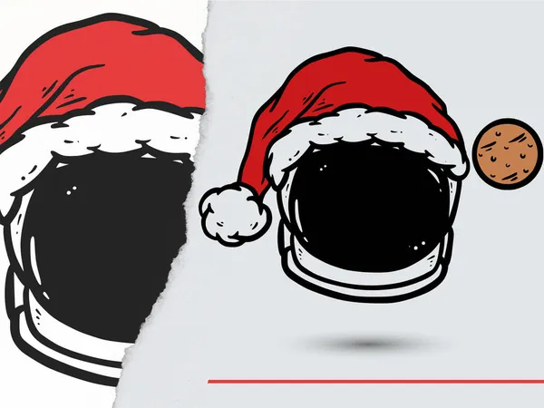 Noel Baba 'nın Kafatası Tarzı ile İllüstrasyonu