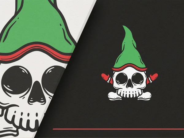 Noel Baba 'nın Kafatası Tarzı ile İllüstrasyonu