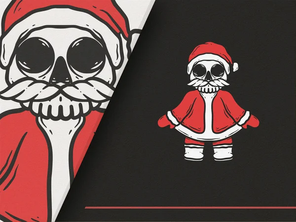 Noel Baba 'nın Kafatası Tarzı ile İllüstrasyonu