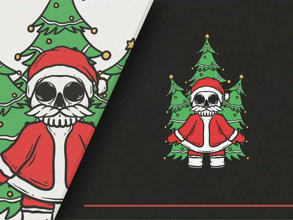 Noel Baba 'nın Kafatası Tarzı ile İllüstrasyonu