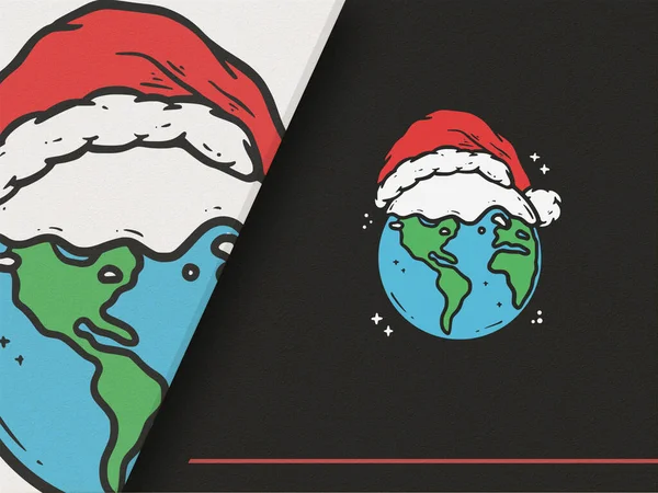 Noel Baba 'nın Kafatası Tarzı ile İllüstrasyonu