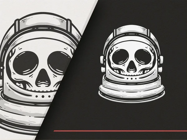 Kurukafa Astronot Biçiminin Premium İllüstrasyonu