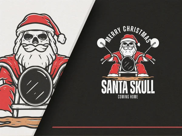 Noel Baba 'nın Kafatası Tarzı ile İllüstrasyonu