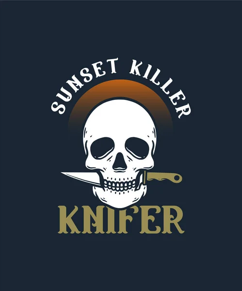 Illustration of Skull with Flower on Summer Holiday