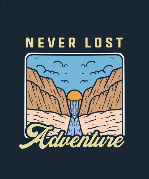 Mountain Camp Adventure  on Summer Holiday Illustration