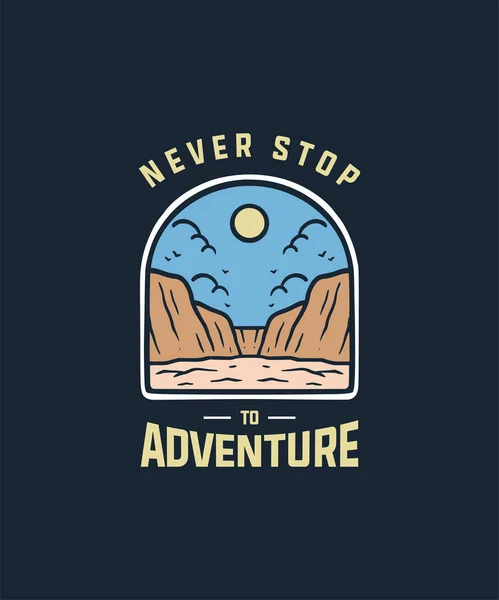 Mountain Camp Adventure  on Summer Holiday Illustration