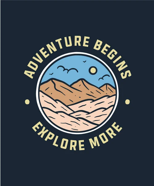 Mountain Camp Adventure  on Summer Holiday Illustration