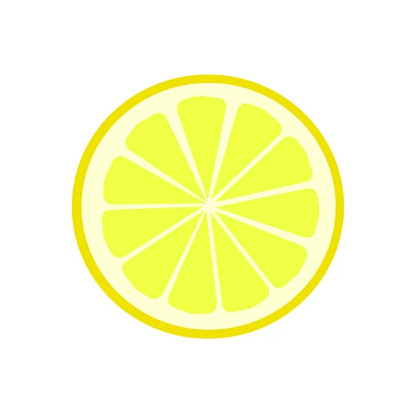 Half Lemon White Background Juicy Citrus Can Used Textiles Menus — Stock Vector