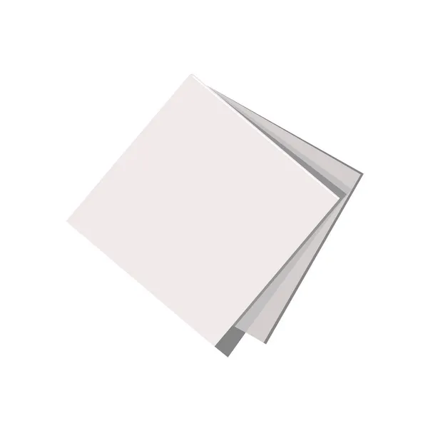 Papierserviette Weiß Gefaltet Isoliert Auf Weißem Hintergrund Vektorabbildung Die Serviette — Stockvektor