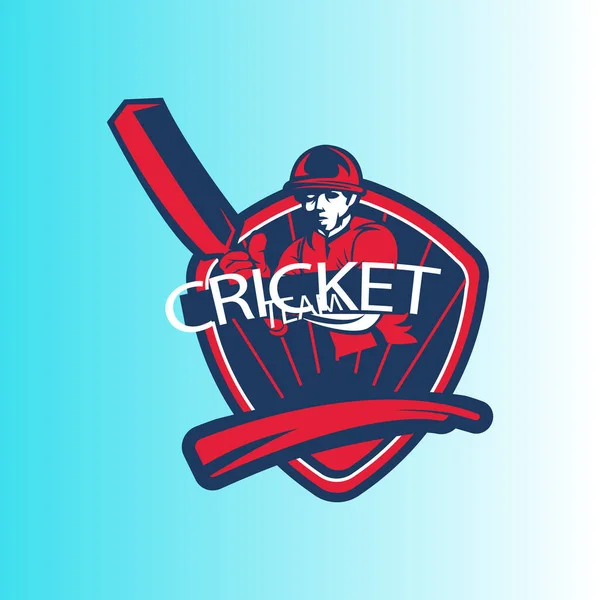 Illustration of cricket logo design