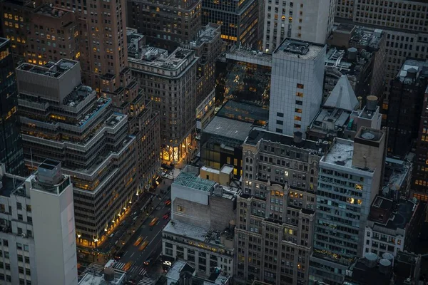 Blick Von Oben Auf Ein Fotoshooting Der Stadt — Stockfoto