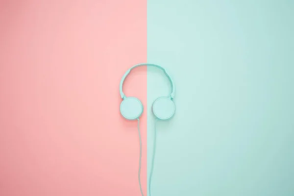 Headphone Photography Colorful Background — Stock Photo, Image