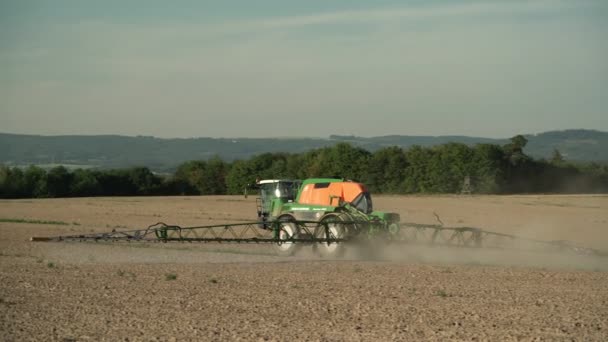 Tractor Spray Glyphosate Amazone Pantera 4503 Special Herbicide Spraying Weeds — ストック動画