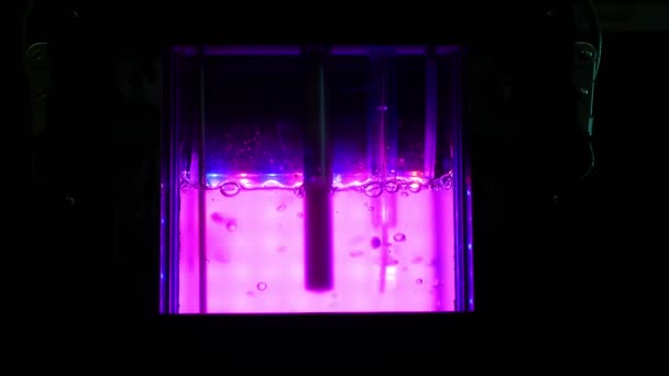 Algen Wetenschappelijke Reactor Onderzoek Moderne Laboratorium Bioreactor Multi Cultivator Foton — Stockvideo