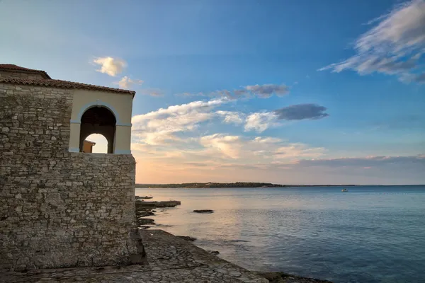 Rua Casas Cidade Velha Novigrad Croácia — Fotografia de Stock