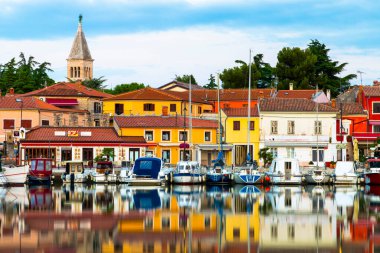 Hırvatistan 'da sabah Eski Şehir Novigrad