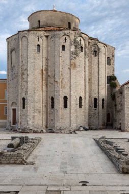 Church of St. Donat at roman forum in Zadar in Croatia
