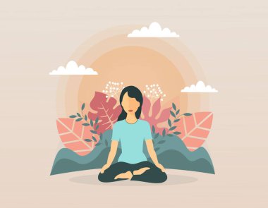 Doğada Meditasyon yapan Kadın - Doğaya Bağlantı - Sonbahar Renkleri