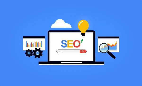 Seo Optimización Del Motor Búsqueda Concepto — Foto de Stock