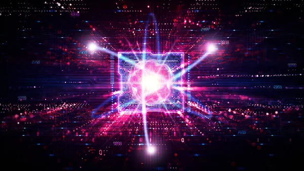 Quantum Computing Quantum Supremacy Υπερυπολογιστές Και Υπερυπολογιστές Καινοτομία Στην Πληροφορική — Φωτογραφία Αρχείου