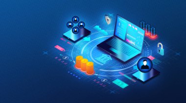 Peer-to-Peer Borç Platformu Konsepti - P2P Kalabalık Finansal Teknolojinin Yeni Formları (FinTech) ve Yerel Finans (DeFi) - 3D İllüstrasyon