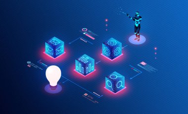 Workflow Automation Concept - Automating the Flow of Tasks Across Work-related Activities in Accordance with Defined Business Rules - 3D Illustration