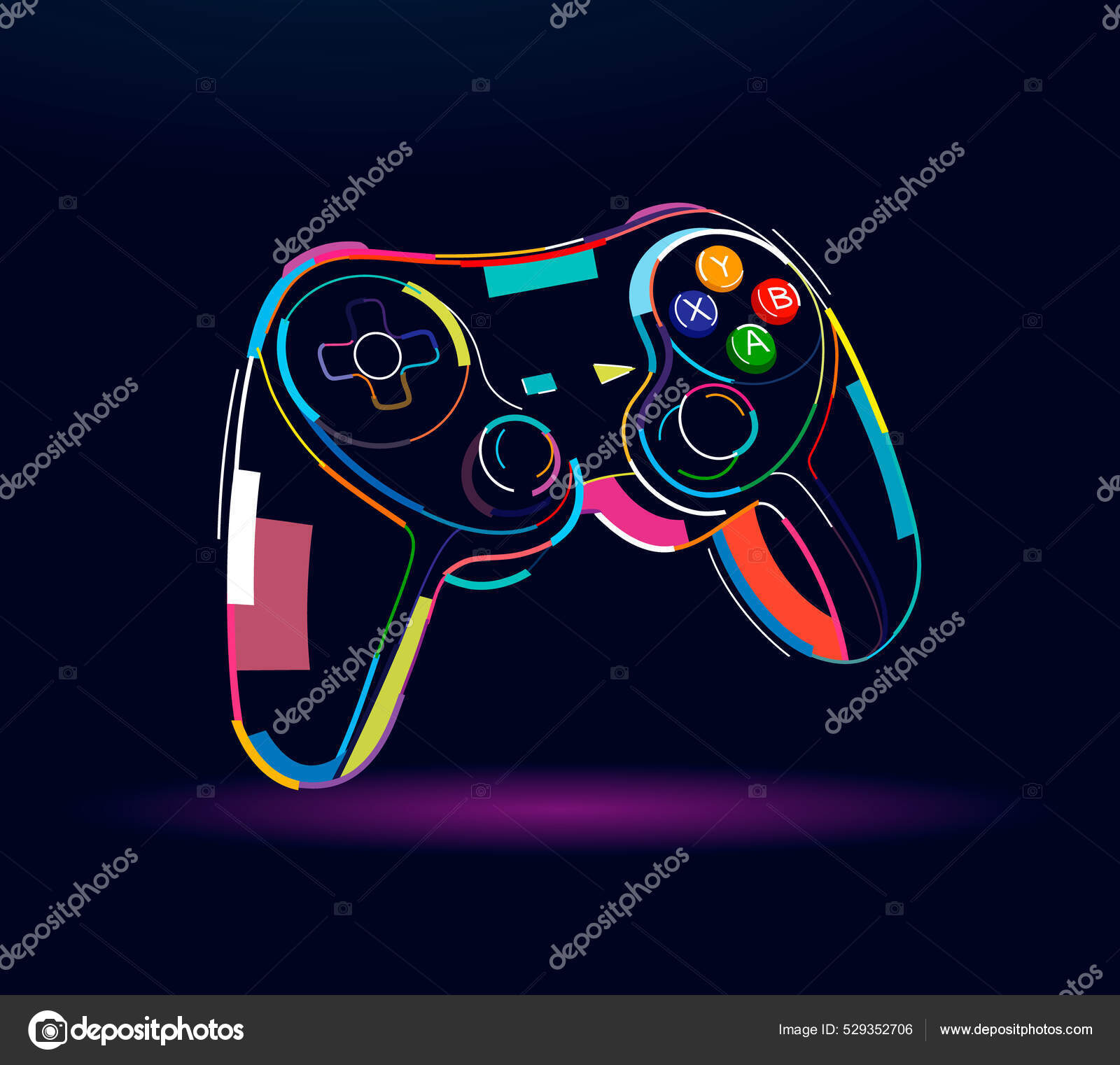 Download Controller, Gamepad, Video Games. Royalty-Free Vector