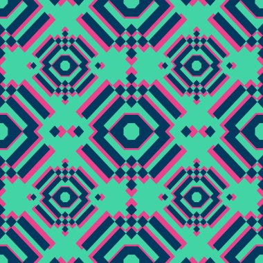 Darbelerin birbirine dokumasıyla kusursuz bir model. Yeşil soyut süs arkaplan, halı ve diğer kaplama