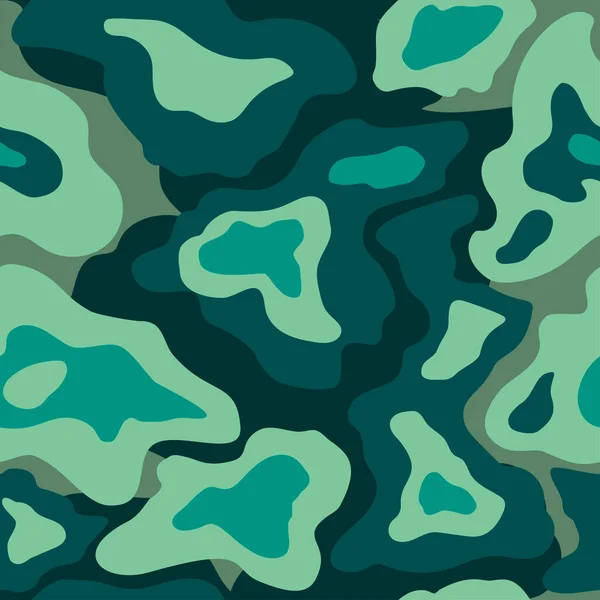 Camouflage seamless pattern texture. Abstract modern vector military camo backgound. Vector illustration. — Stock Vector