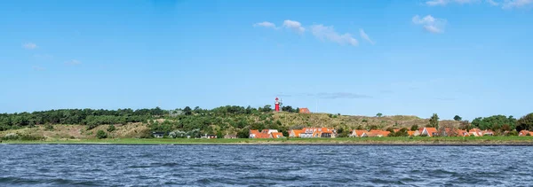 Zachodniofryzyjska Wyspa Vlieland Latarnią Morską Vuurduin Vuurboetsduin Miasteczkiem East Vlieland — Zdjęcie stockowe