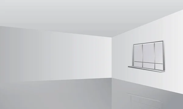 Réaliste Chambre Blanche Intérieur Gris Doux Dégradé Fond Studio Avec — Image vectorielle