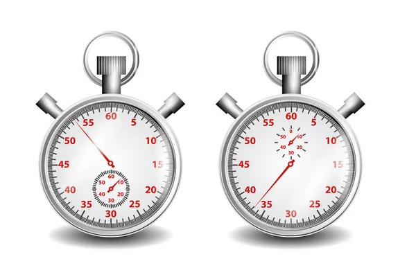 Ρεαλιστική Ώρα Εικονίδια Ρολόι Χρονόμετρο Χρονόμετρο Κλεψύδρα Σύνολο Του Χρόνου — Διανυσματικό Αρχείο