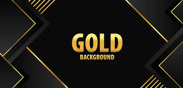 Stock Vector Luxury Background Golden Abstract Shapes Gold Stripe Gold — Archivo Imágenes Vectoriales