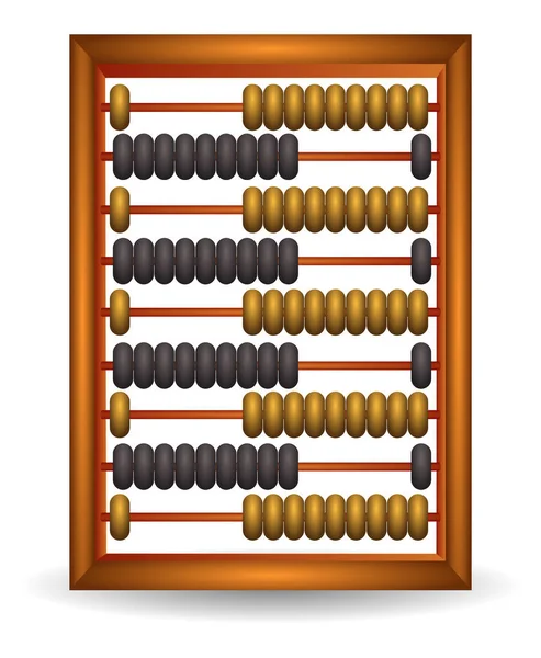 Abacus Set Classic Wooden Old Abacus Arithmetic Tool Equipment Cartoon — Image vectorielle