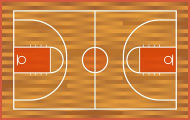  gerçekçi ahşap basketbol sahası 