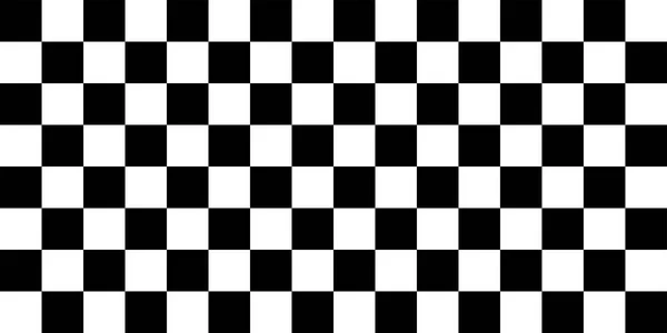 Schwarz Weißes Geometrisches Nahtloses Muster Eines Schachbretts Leeres Schachbrett Vektorillustration — Stockvektor