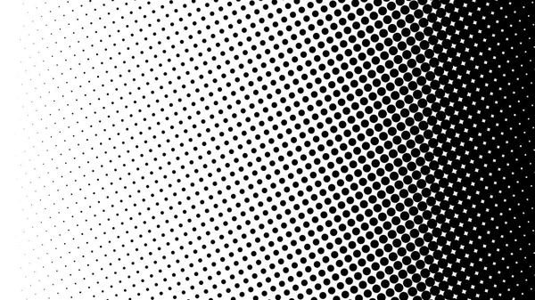 Gradient Halftone Black Dots White Background Pop Art Texture Comic — Stock Vector