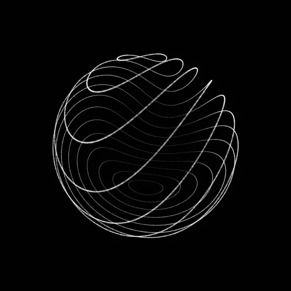 Parçacık küresi. Genel ağ bağlantısı. Gelecekçi teknoloji tarzı. 3B görüntüleme.