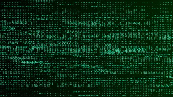 Цифровой Фон Зеленой Матрицы Концепция Кодирования Взлома Абстрактная Концепция Данных — стоковое фото