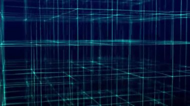 Bilgisayar teknolojisi geçmişi. Dijital veri akışı. Ağ bağlantısı yapısı. Büyük veri görselleştirmesi. 3d oluşturma.