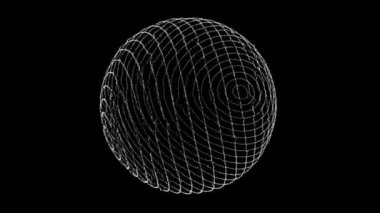 Parçacık küresi. Genel ağ bağlantısı. Gelecekçi teknoloji tarzı. 3B görüntüleme.