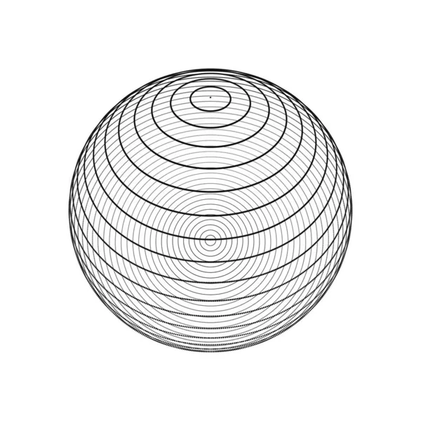 Сфера Состоит Точек Линий Структура Сетевого Соединения Большая Визуализация Данных — стоковый вектор