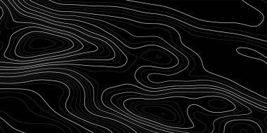 Topografik harita arkaplanı. Yükseklik atamalı coğrafi hat haritası. Contour arka plan coğrafi şebekesi. Vektör illüstrasyonu.