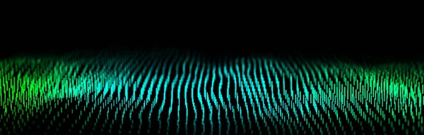 Abstract Dynamic Wave Flow Vertical Lines Dark Background Digital Wave — Stock Photo, Image