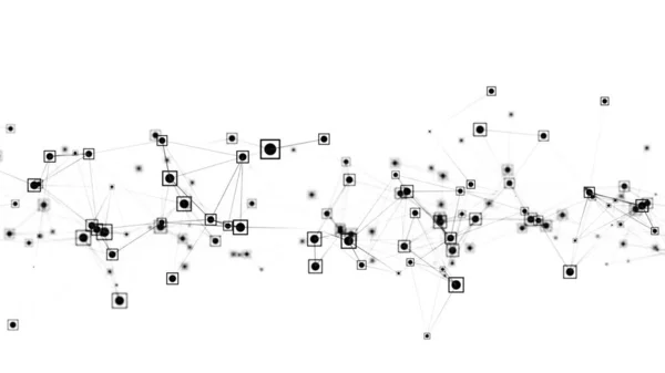Estrutura Conexão Rede Conceito Alta Tecnologia Futuro Comunicação Conceito Web — Fotografia de Stock