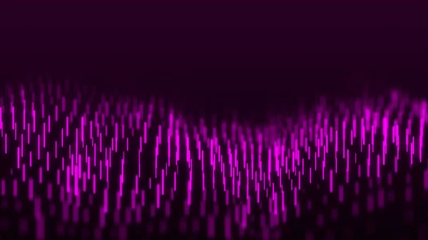 Abstract Dynamic Wave Flow Purple Vertical Lines Purple Background Digital — Stock Photo, Image