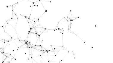 Ağ bağlantısı yapısı. Teknoloji ve gelecek kavramı. İletişim ve web konsepti. Büyük veri görselleştirmesi. Vektör illüstrasyonu.