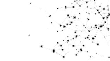 Ağ bağlantısı yapısı. Teknoloji ve gelecek kavramı. İletişim ve web konsepti. Büyük veri görselleştirmesi. 3B görüntüleme.