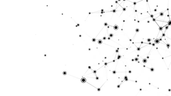 Struktura Síťového Připojení Koncept Tech Budoucnosti Komunikace Webový Koncept Velká — Stock fotografie