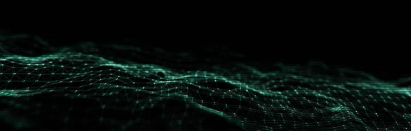 Futuristic Digital Wave Glitch Effect Concept Noise Cyberspace Distortion Digital — Stock Photo, Image
